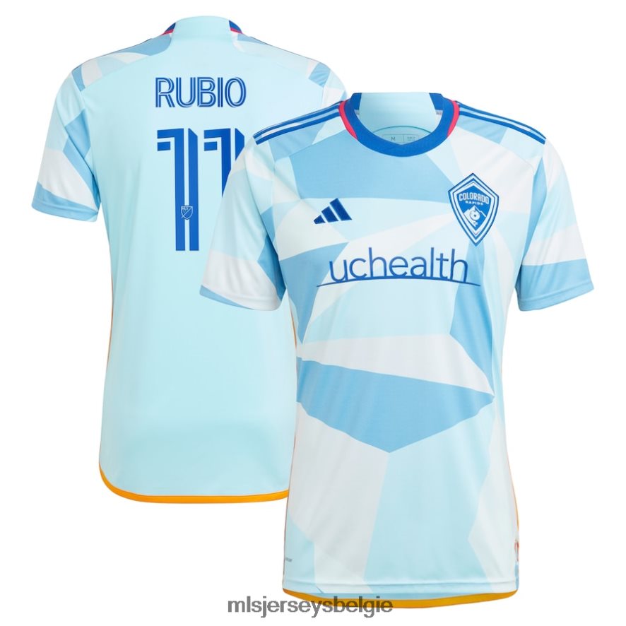 Jersey zijn MLS Jerseys Heren Colorado Rapids Diego Rubio Adidas lichtblauw 2023 nieuwe dagkit replica jersey 4P40P4721